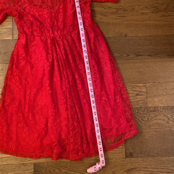 BRAND NEW Maternity (or not) Red Lace dress, Size Small - Picture 8 of 8